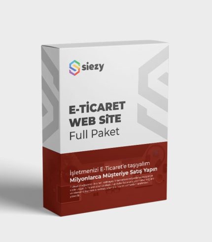 e-ticaret web site full paket